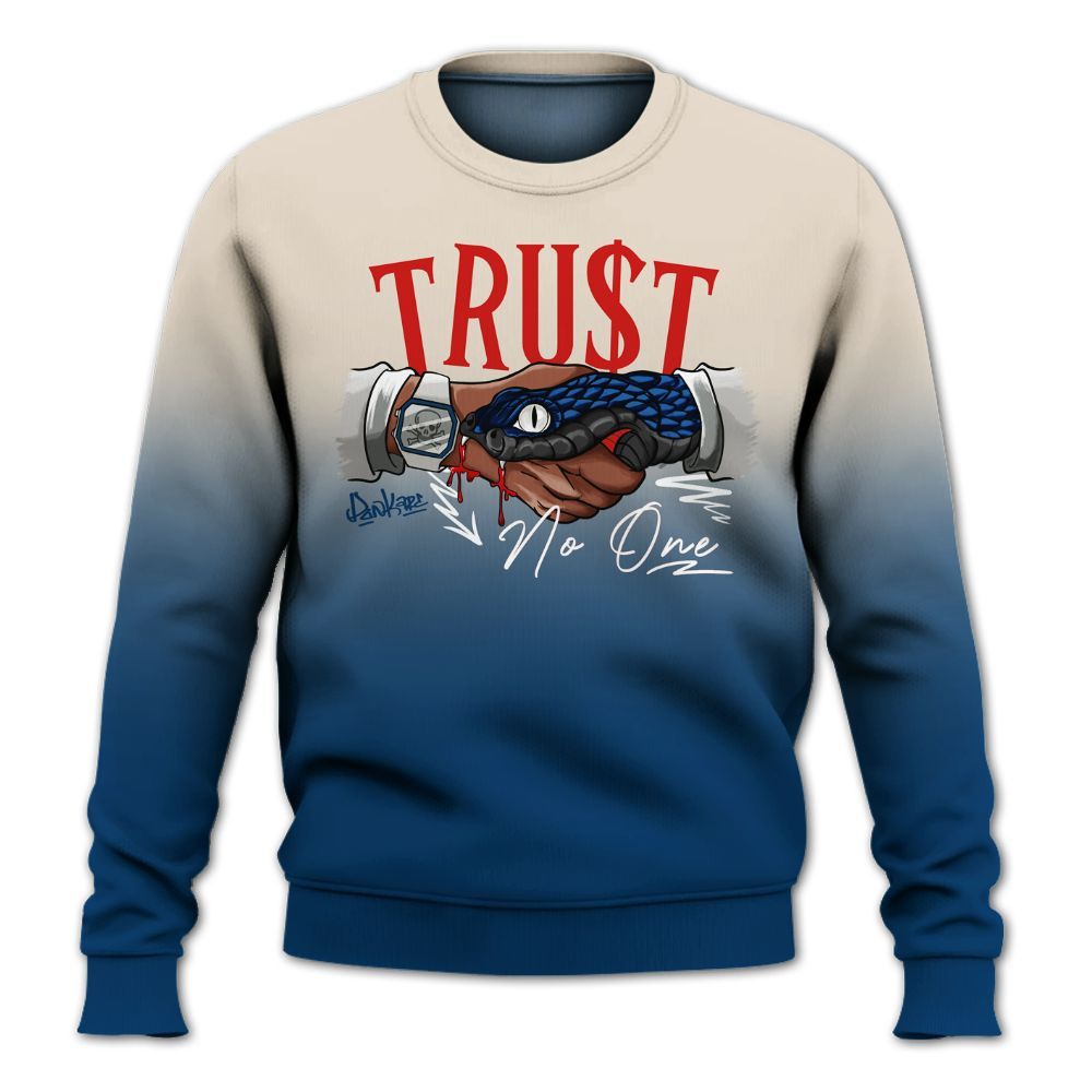 Sweatshirt To Match Retro Rare Air 11s - Snake Trust No One Drip All Over Print