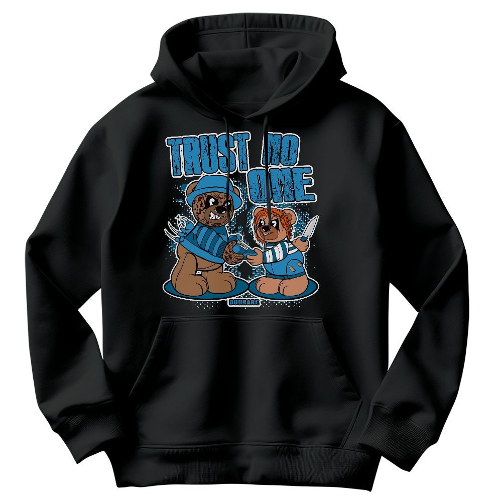 Sweatshirt To Match Powder Blue 9s - Trust No One Bear Graphic