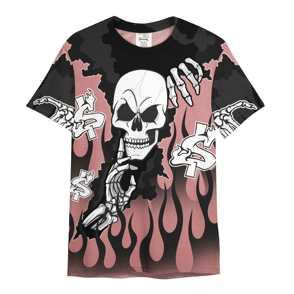 Shirt To Match Low OG Rust Pink 1s - Ones Move In Silence Graphic Trapped All Over Print