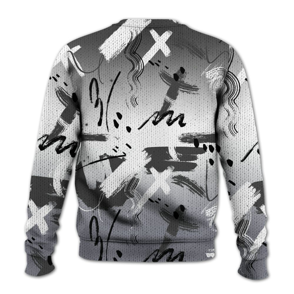 Knitted Sweater To Match Retro Black Flint 13s - Money Hustle Grind Pray