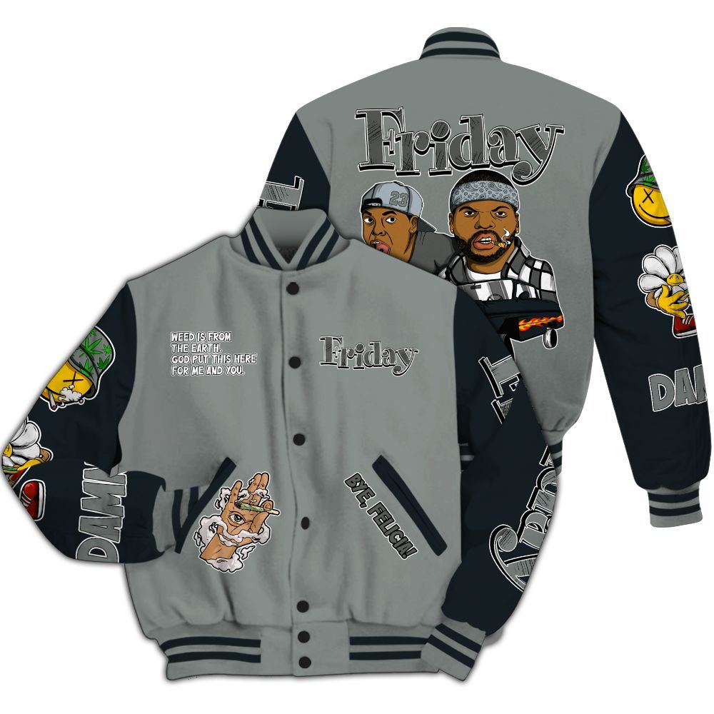 Varsity Jacket To Match Retro Georgetown 6s - Friday Sneaker Stress Style All Over Print