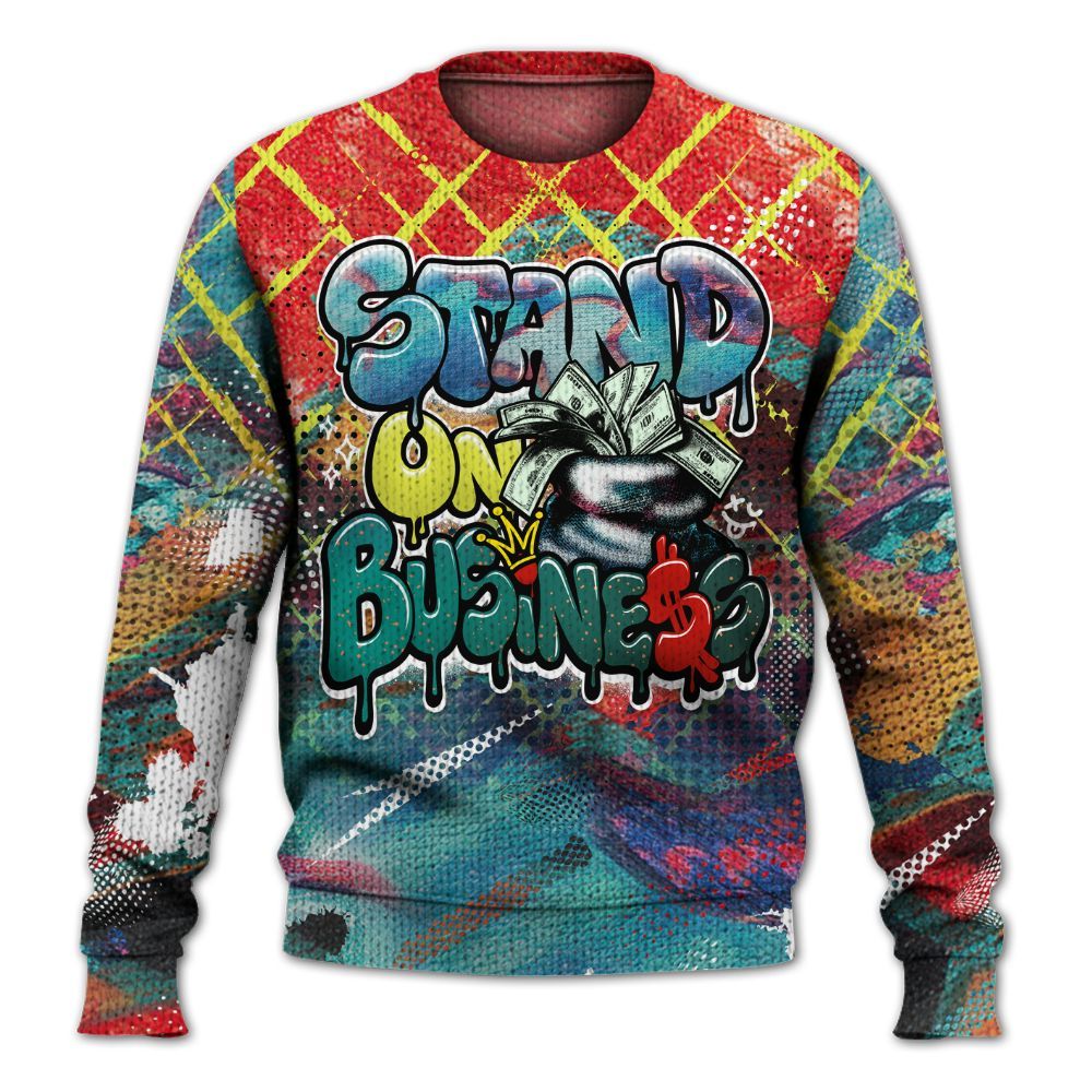 Knitted Sweater To Match Kobe 8 What The - Halftone Stand Business Dripping