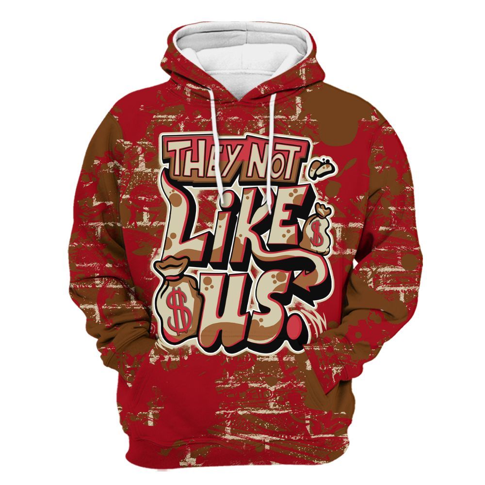 Hoodie To Match Archaeo Brown 5s - Dislike Us Graphic Street Art All Over Print