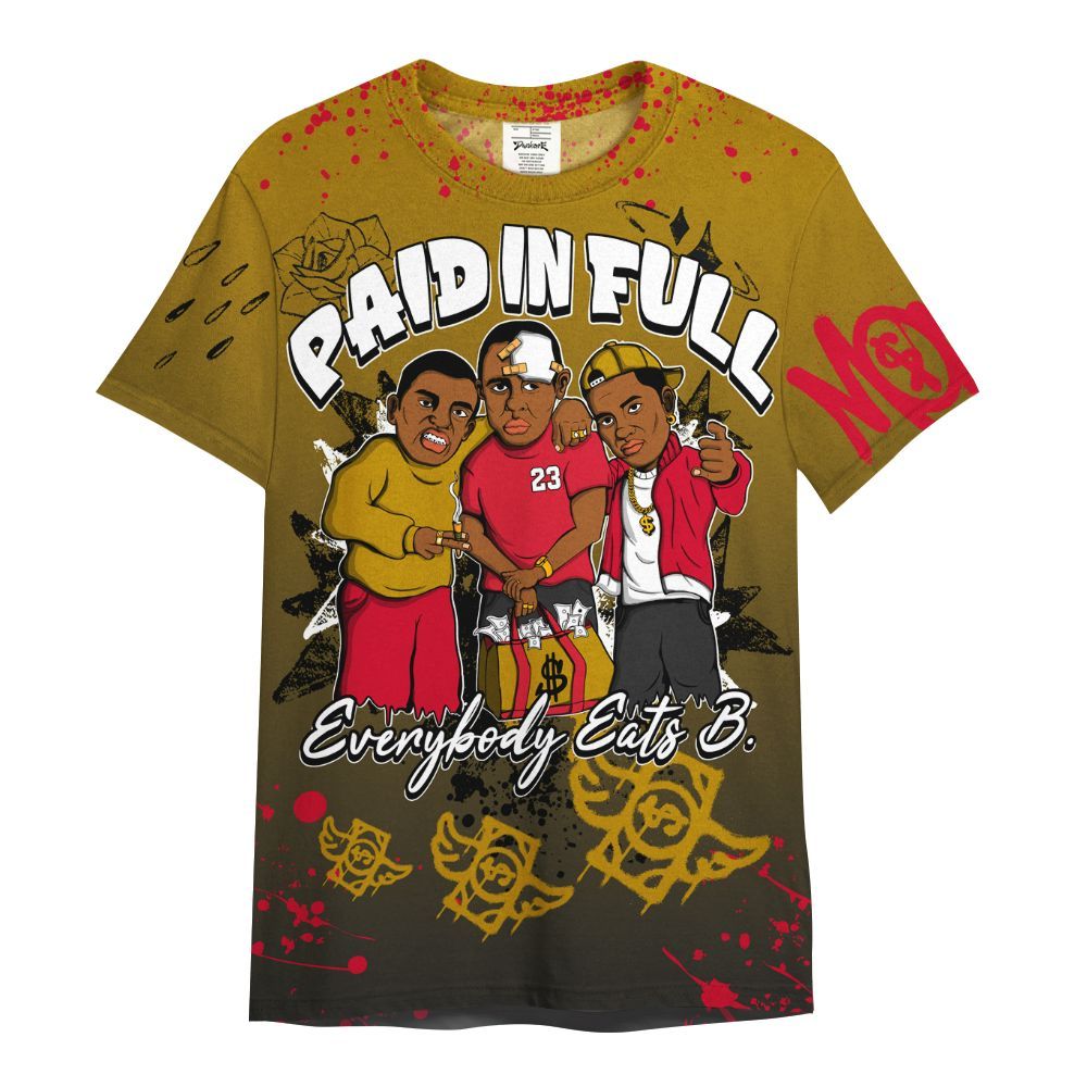 Shirt To Match Ja 3 Raptor - Everybody Paid In Full Crayon All Over Print