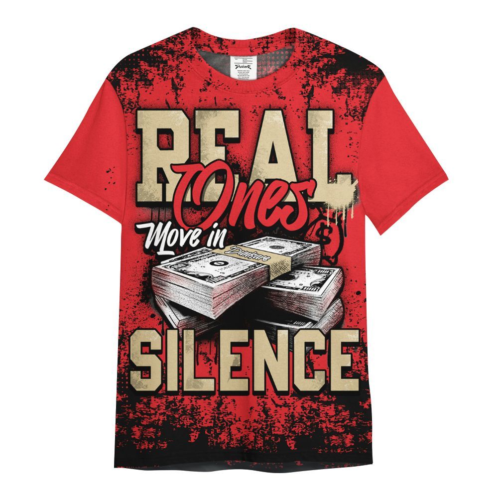 Shirt To Match Prime 93 Fire Red - Move In Silence Money Street Retro All Over Print