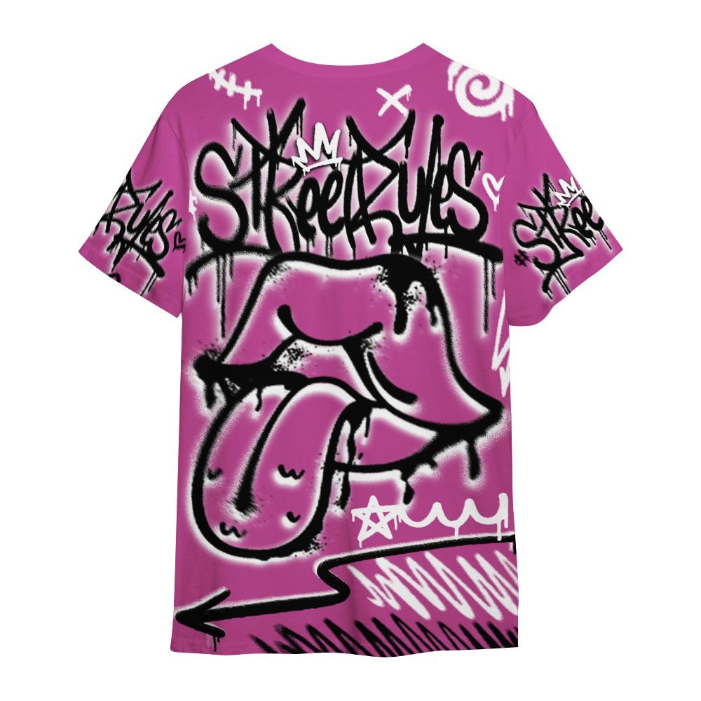 Shirt To Match Dunk Low Active Fuchsia - Break Rules Streetwear All Over Print