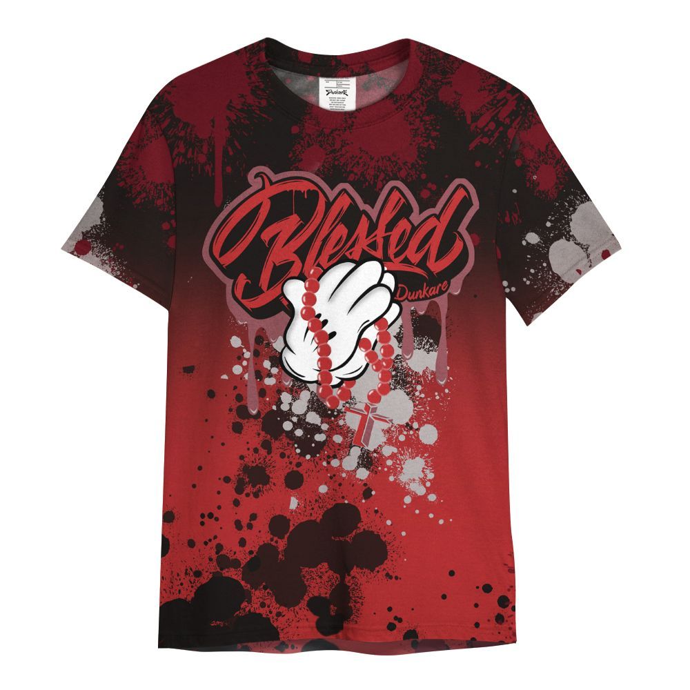 Shirt To Match Kobe 9 Elite Christmas - God Blessed Ink Drip All Over Print