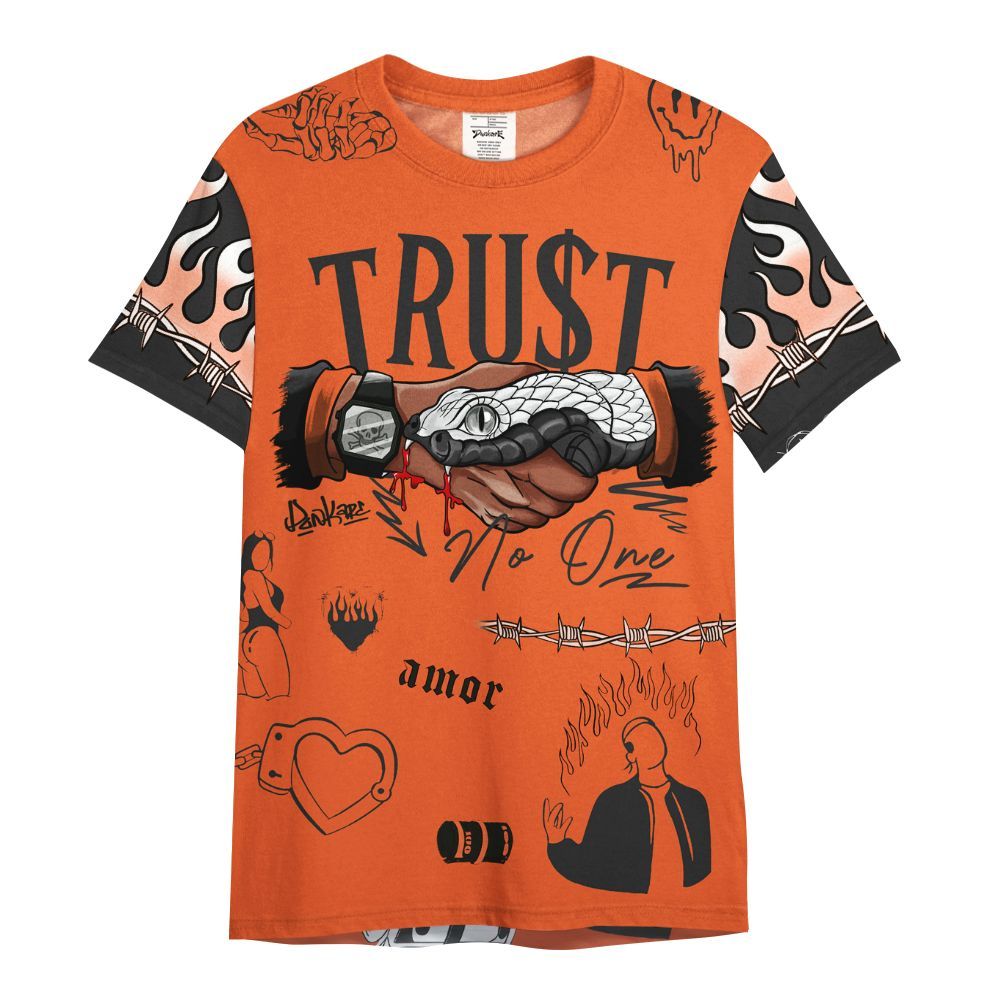 Shirt To Match Retro High OG Shattered Backboard 1s - Snake Trust No One All Over Print