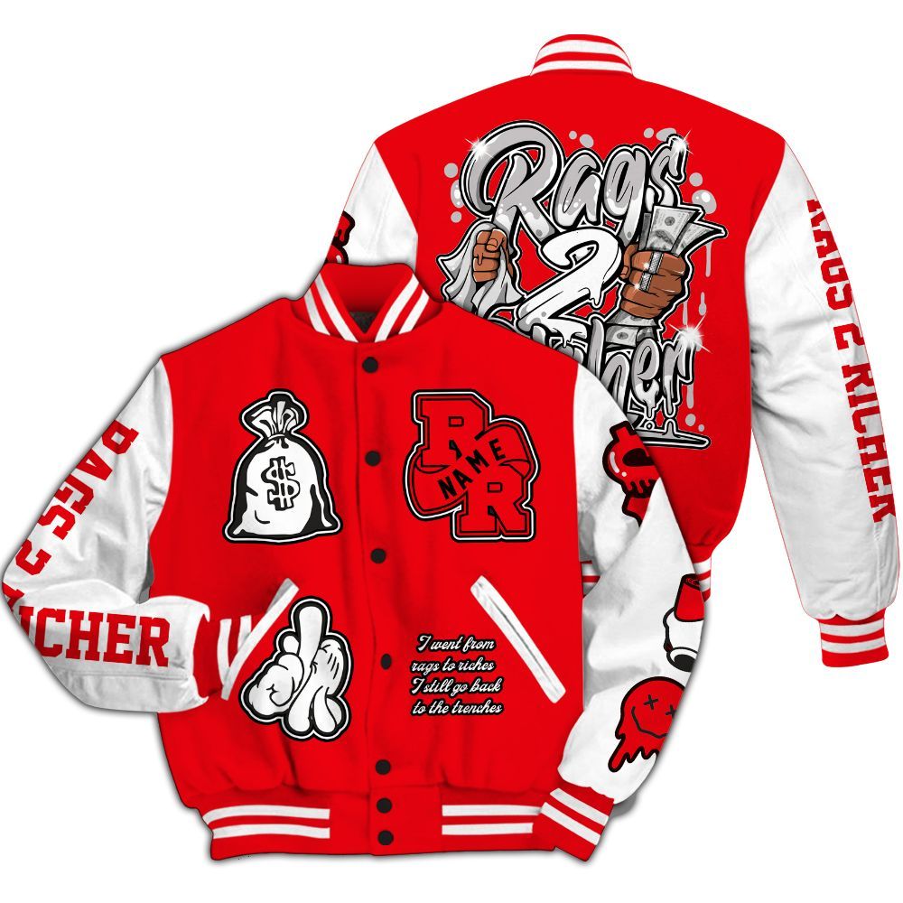 Varsity Jacket To Match Air Max 1 Low Poly - Rag 2 Rich Graphic Custom Name All Over Print