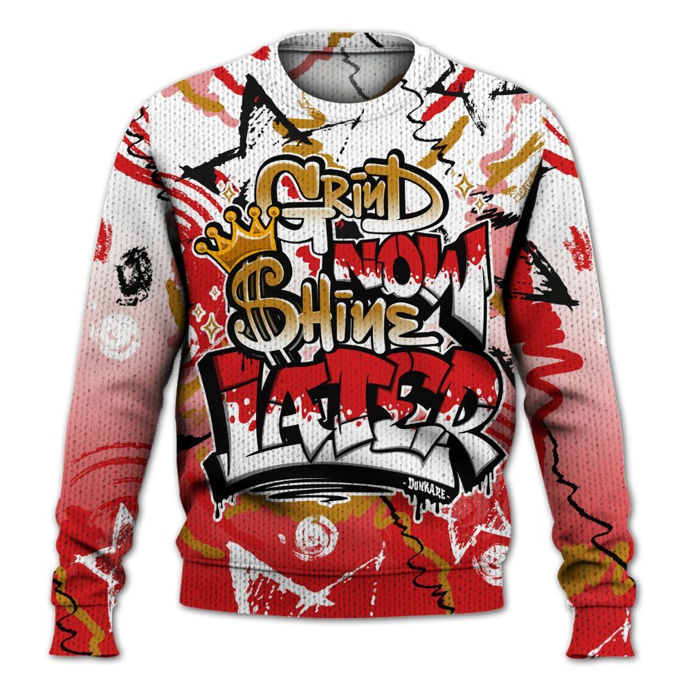 Knitted Sweater To Match Scoot Zeros Retro Portland - Grind Shine Later Drip