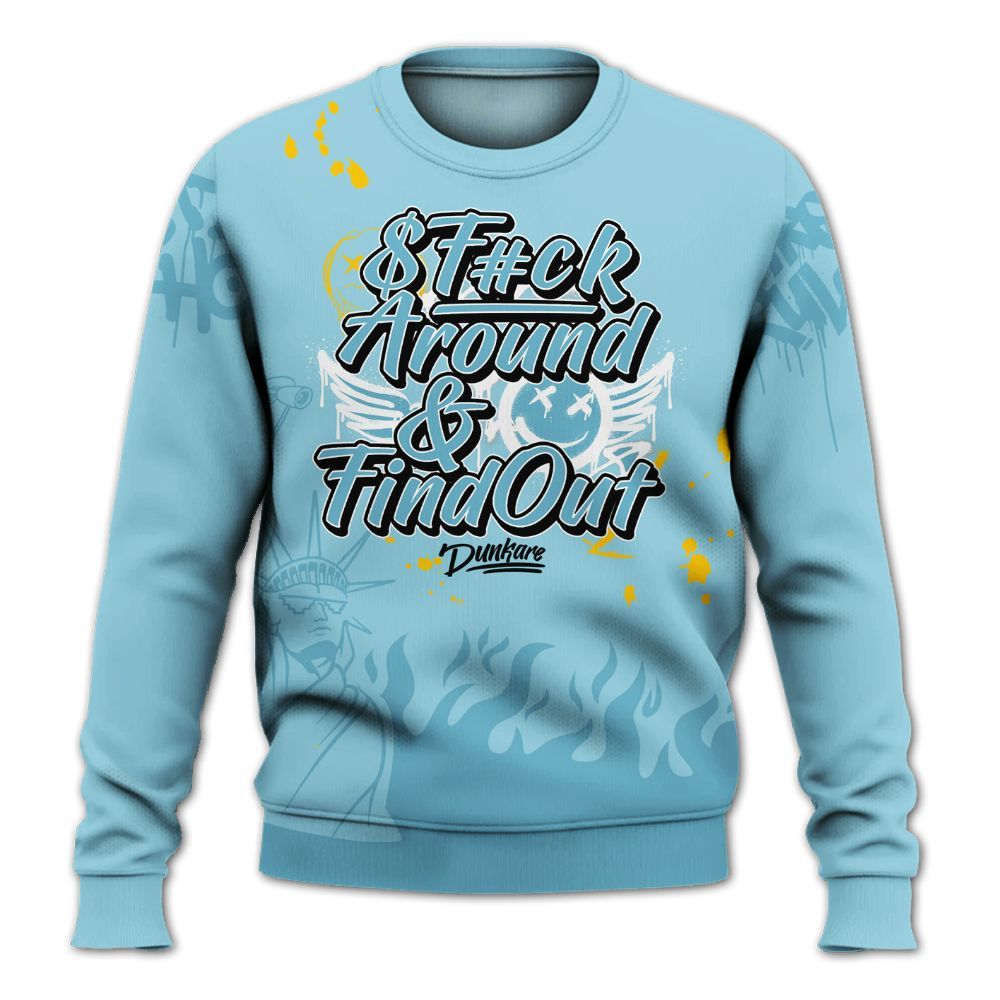 Sweatshirt To Match Dunk High Homer Simpson - Graphic Fck Around Find Out All Over Print