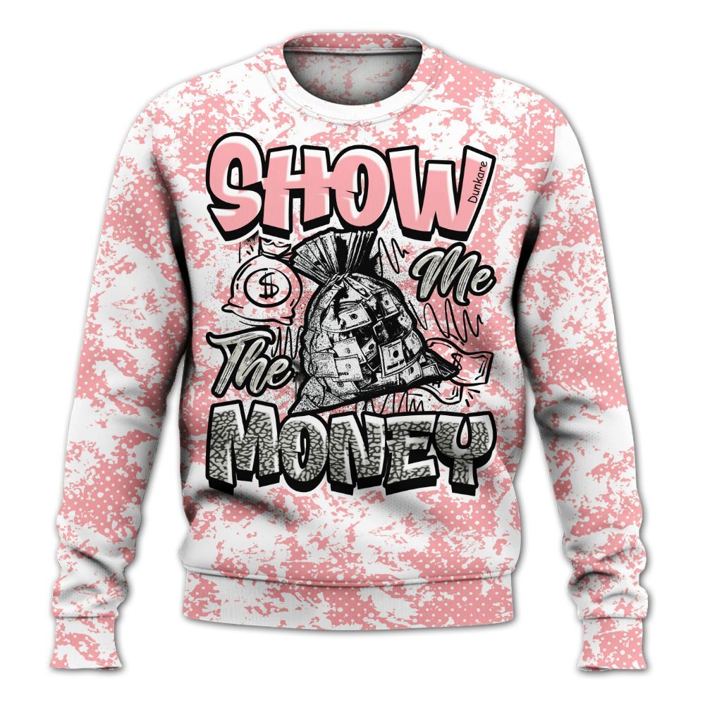 Sweatshirt To Match Retro Wings 3s - Show Me The Money Retro All Over Print
