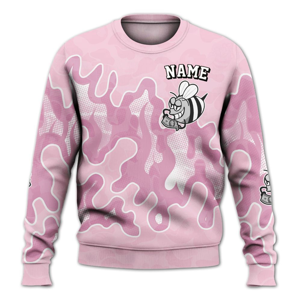 Sweatshirt To Match Orchid 4s - No Day Off Graphic Custom Name All Over Print