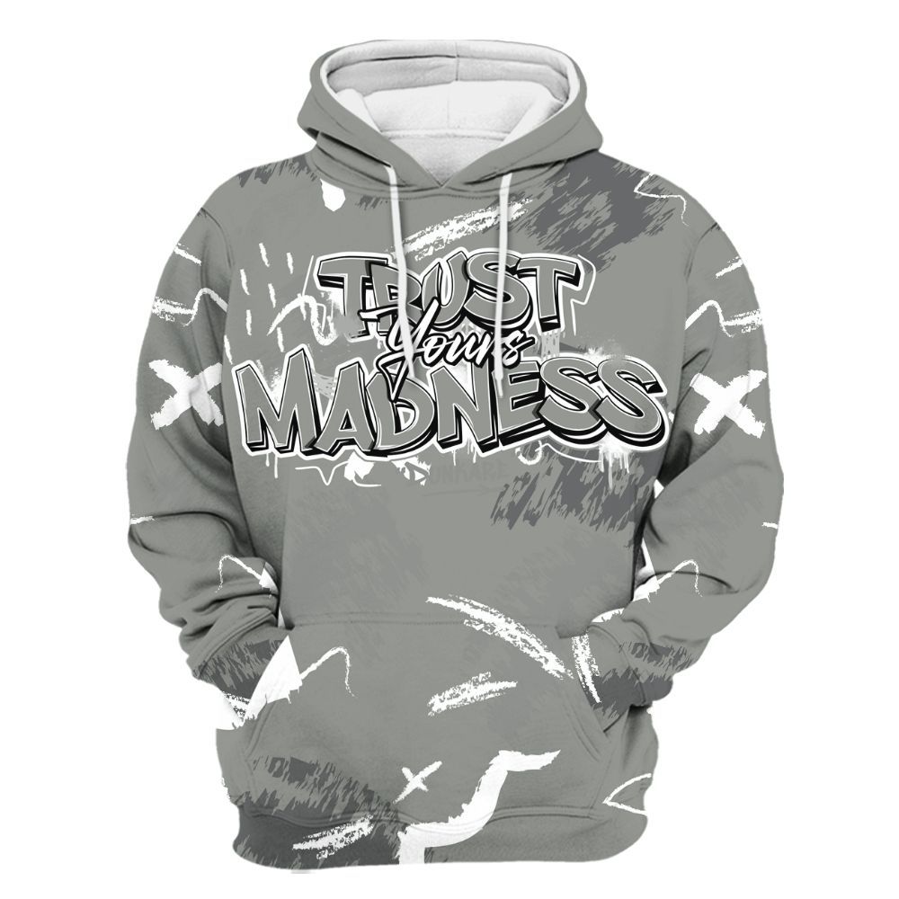 Hoodie To Match Paris Cement Grey 4s - Trust Your Madness Retro All Over Print