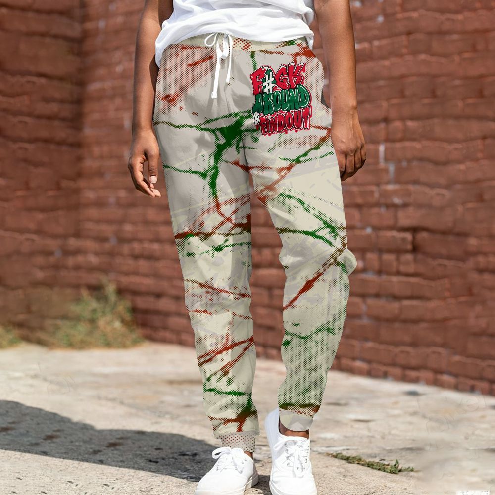 Sweatpant To Match El Grito 5s - F Around Find Out Graphic Profound All Over Print