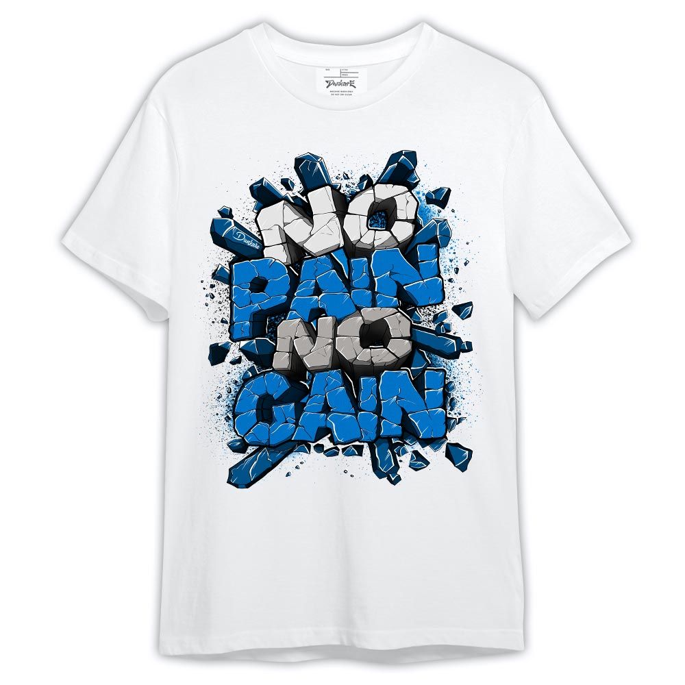 Shirt To Match Industrial Blue 4s - No Pain Stone Military Blue 4s Shirt Outfit