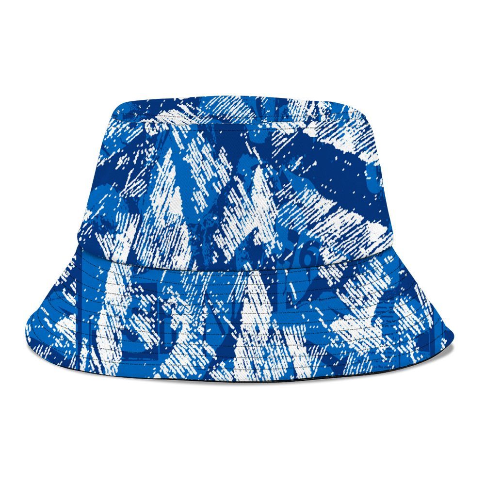 Bucket Hat To Match Blueberry 12s - Grunge Pattern Graphic