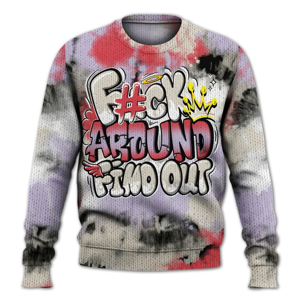 Sweater To Match Peanut Butter Jelly 5s - FK Around Find Out Graphic