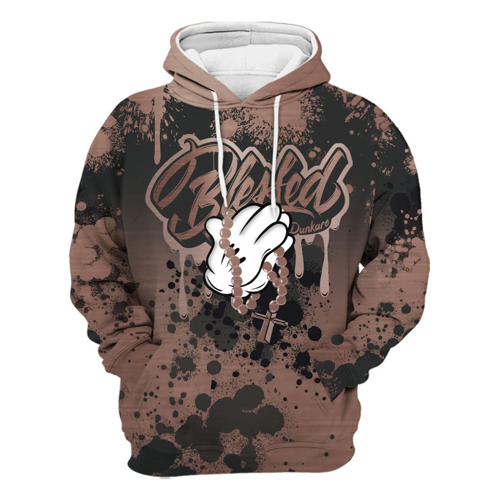 Hoodie To Match KD 4 Christmas - God Blessed Ink Drip All Over Print