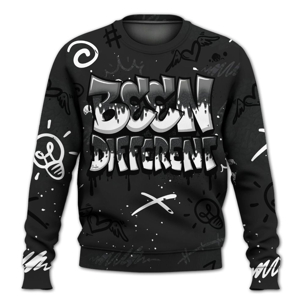 Sweatshirt To Match Black Cat 3s - Drip Been Di2ferent All Over Print