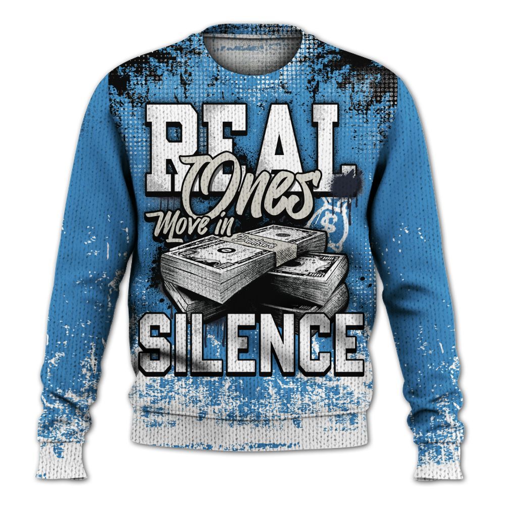 Knitted Sweater To Match Low OG Obsidian 1s - Move In Silence Money Street Retro