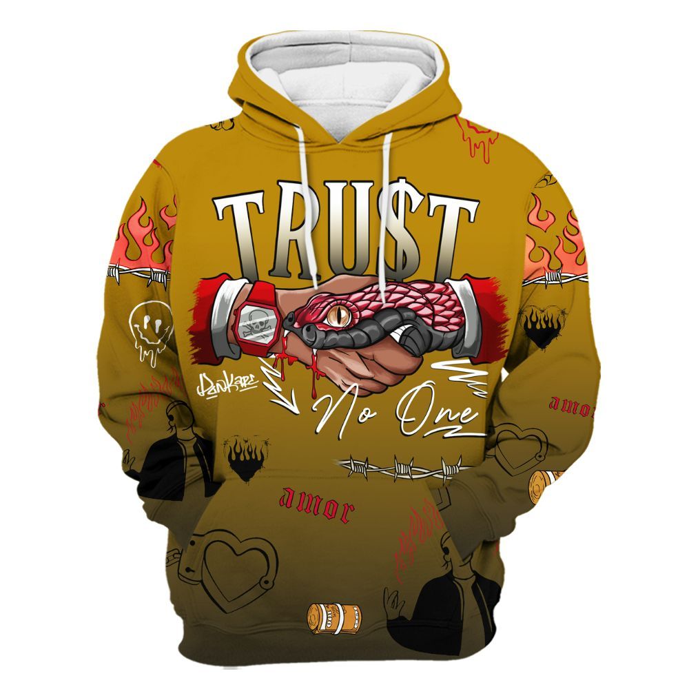 Hoodie To Match Ja 3 Raptor - Snake Trust No One All Over Print