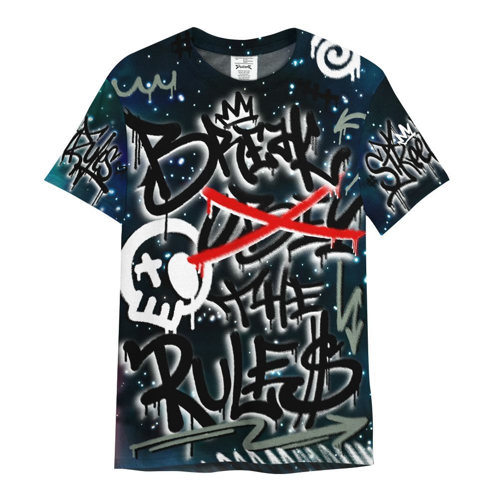 Shirt To Match Air Foamposite One Galaxy - Break Rules Streetwear All Over Print