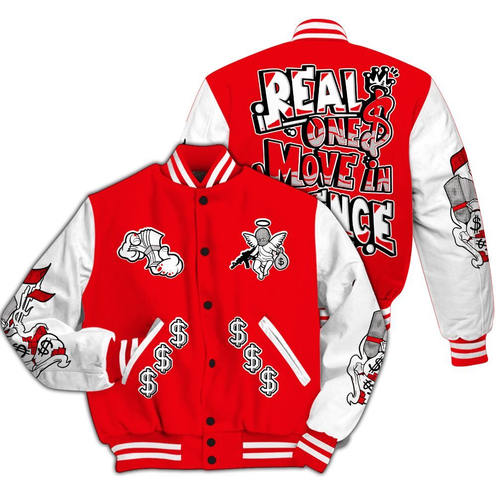 Varsity Jacket To Match Air Max 1 Low Poly - Ones Move In Silence Graphic All Over Print