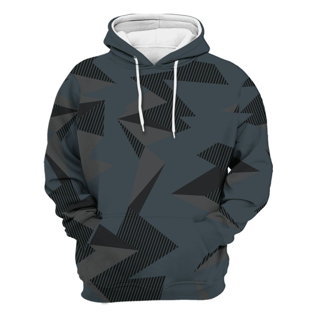 Hoodie To Match Air Max Sunder Gore Tex Black - Geometric Camouflage Pattern All Over Print