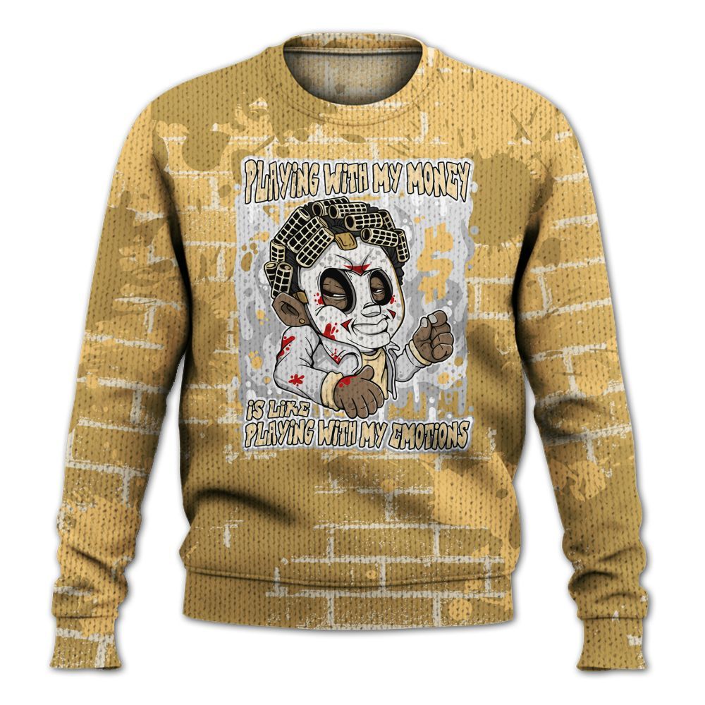 Knitted Sweater To Match Craft Paris 6s - Playing With My Money Graphic Halloween