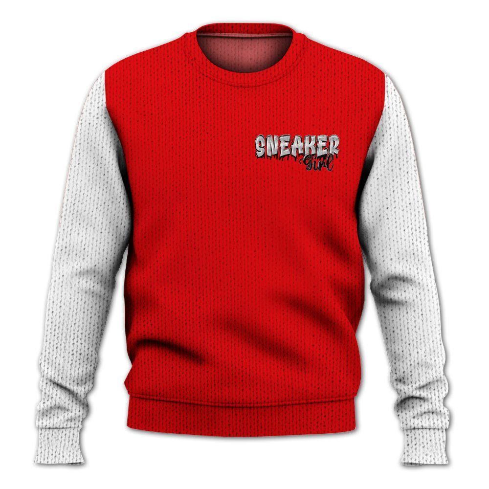 Knitted Sweater To Match Low OG Howard Bison 1s, Custom Name Sneaker Girl Money