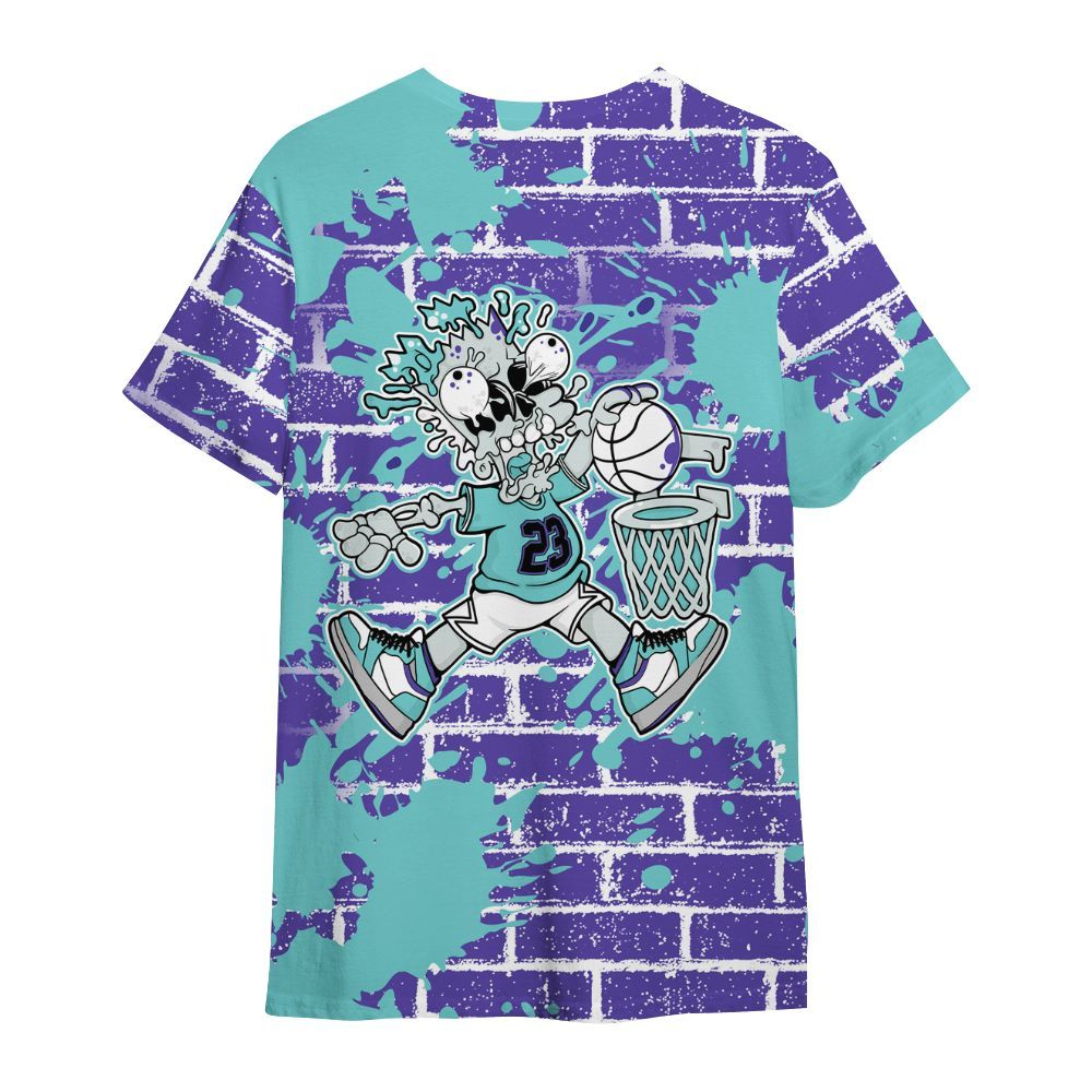 Shirt To Match Low Hornets 1s - 85's Dunks Graphic Halloween All Over Print