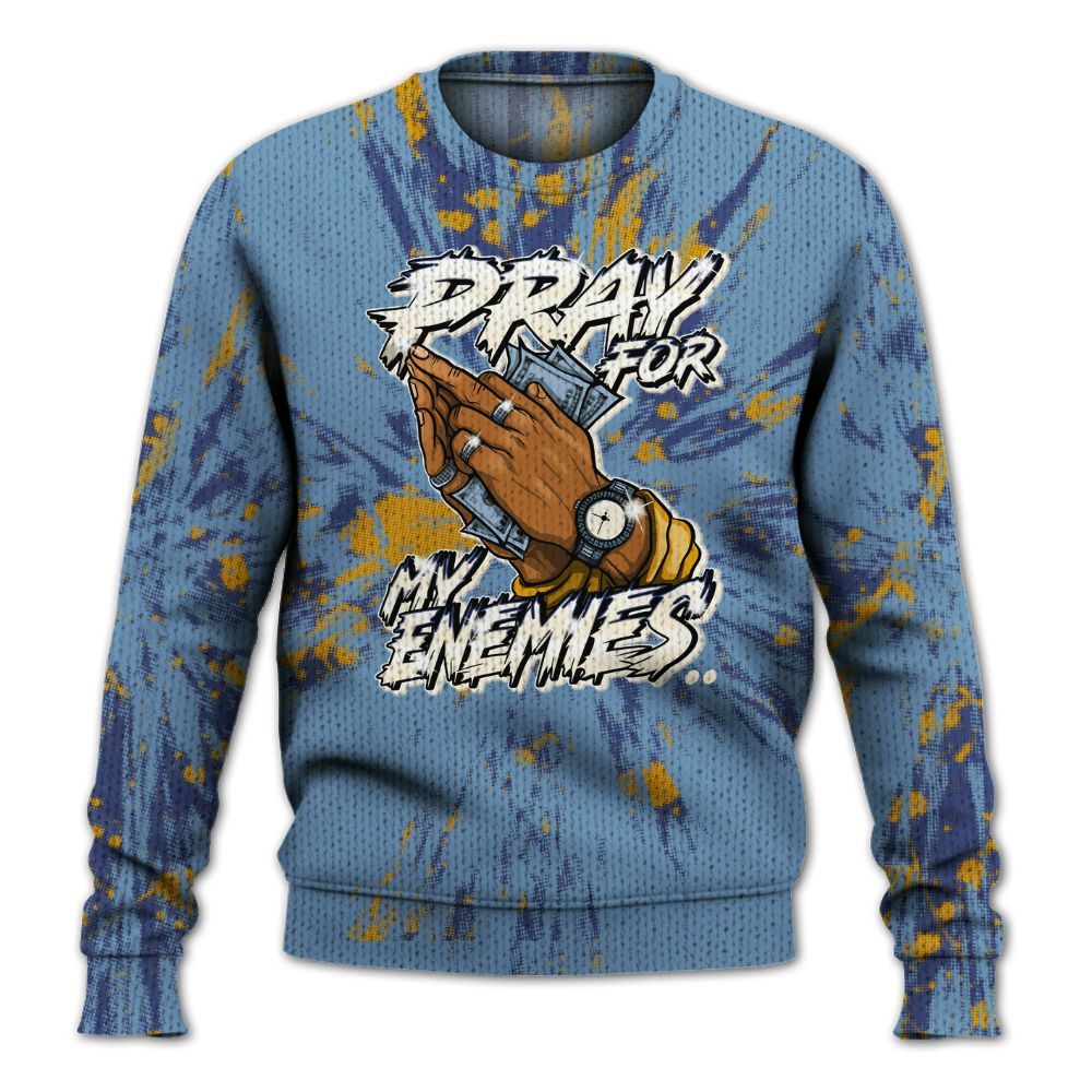 Knitted Sweater To Match High OG First In Flight 1s - Prayed For Enemies Graphic Luxury