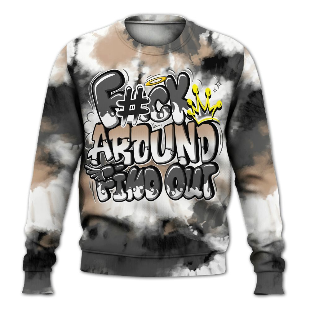 Sweatshirt To Match Kobe 9 EM Mamba - Tie Dye FK Around Find Out All Over Print