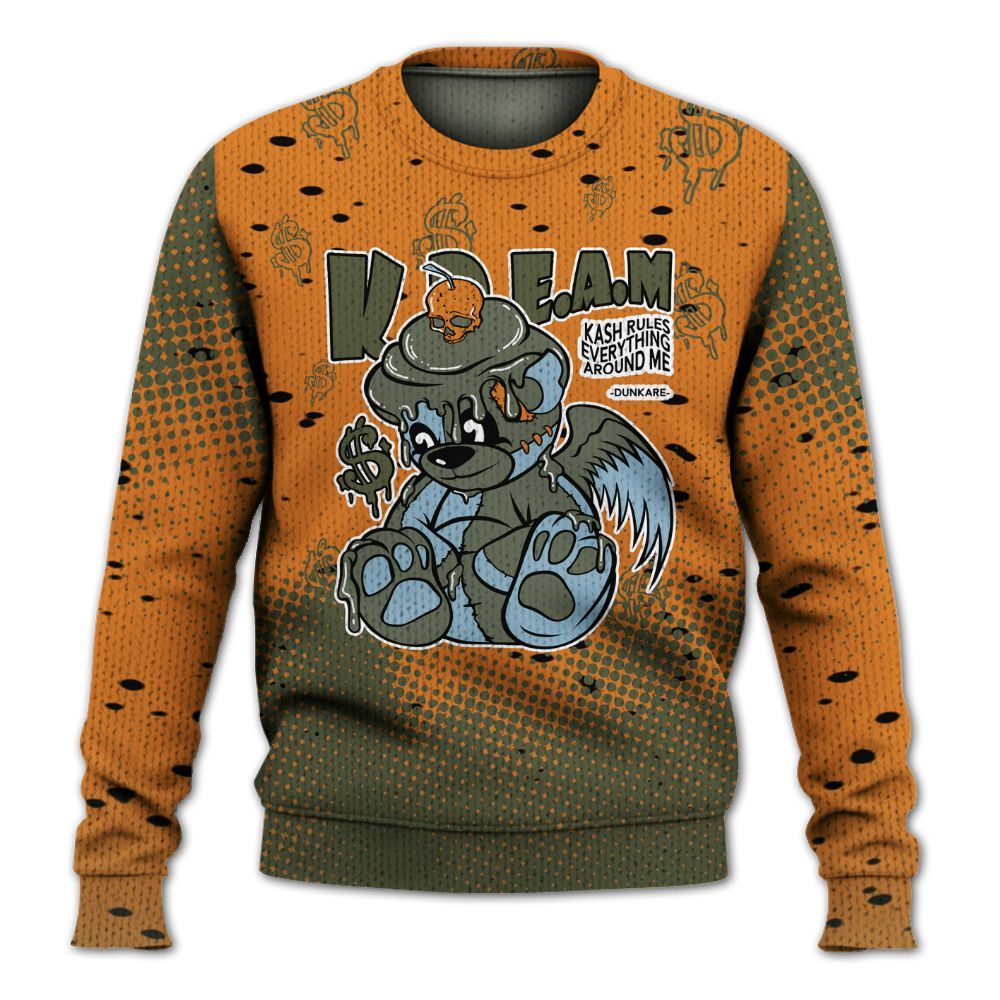 Knitted Sweater To Match Olive 5s - Loot Bear Unique Drip