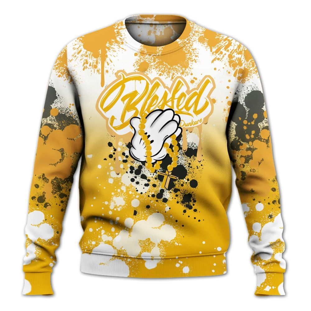 Sweatshirt To Match Del Sol 13s - God Blessed Ink Drip All Over Print