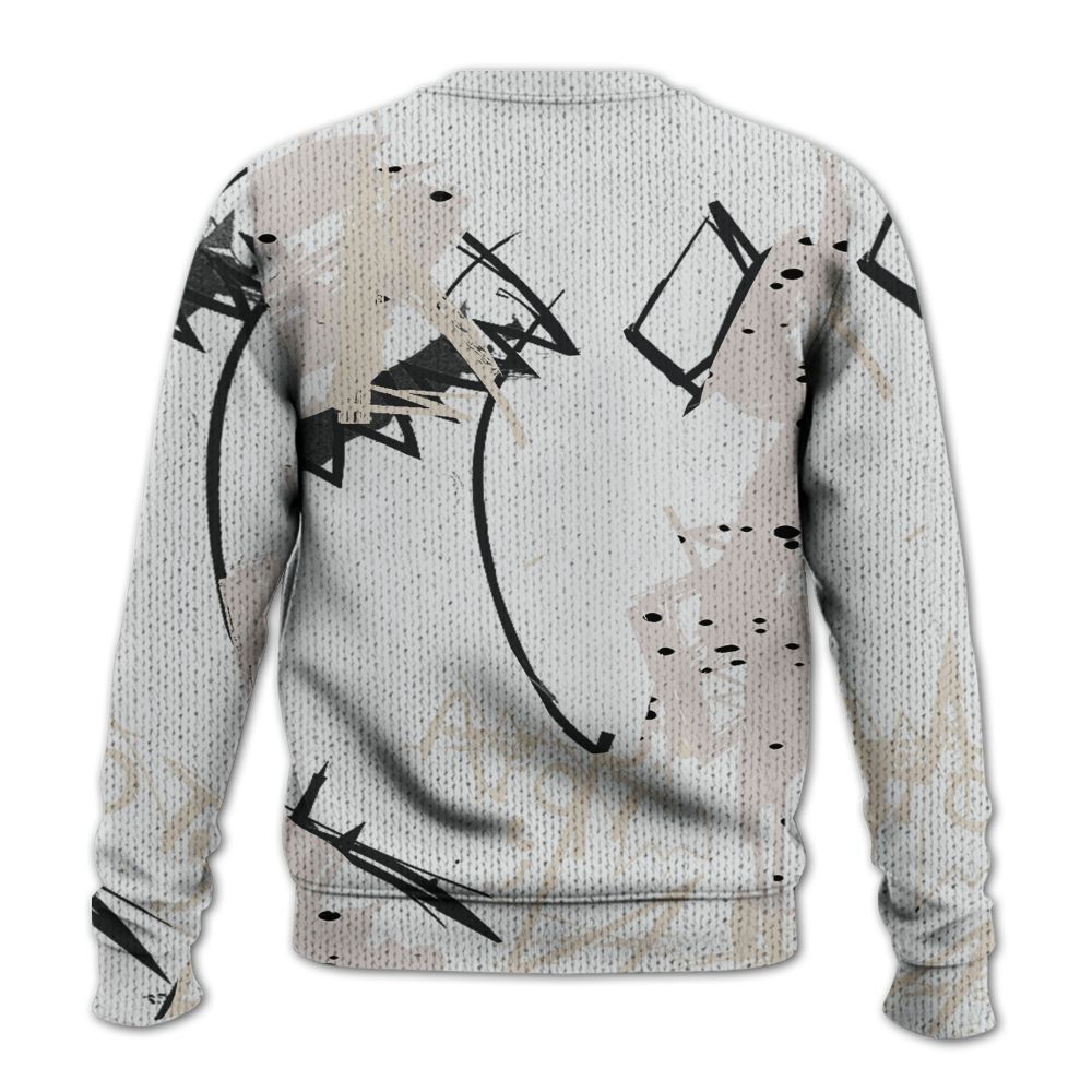 Knitted Sweater To Match Retro Reverse Metallic 5s - Seeya Skeleton Messyz