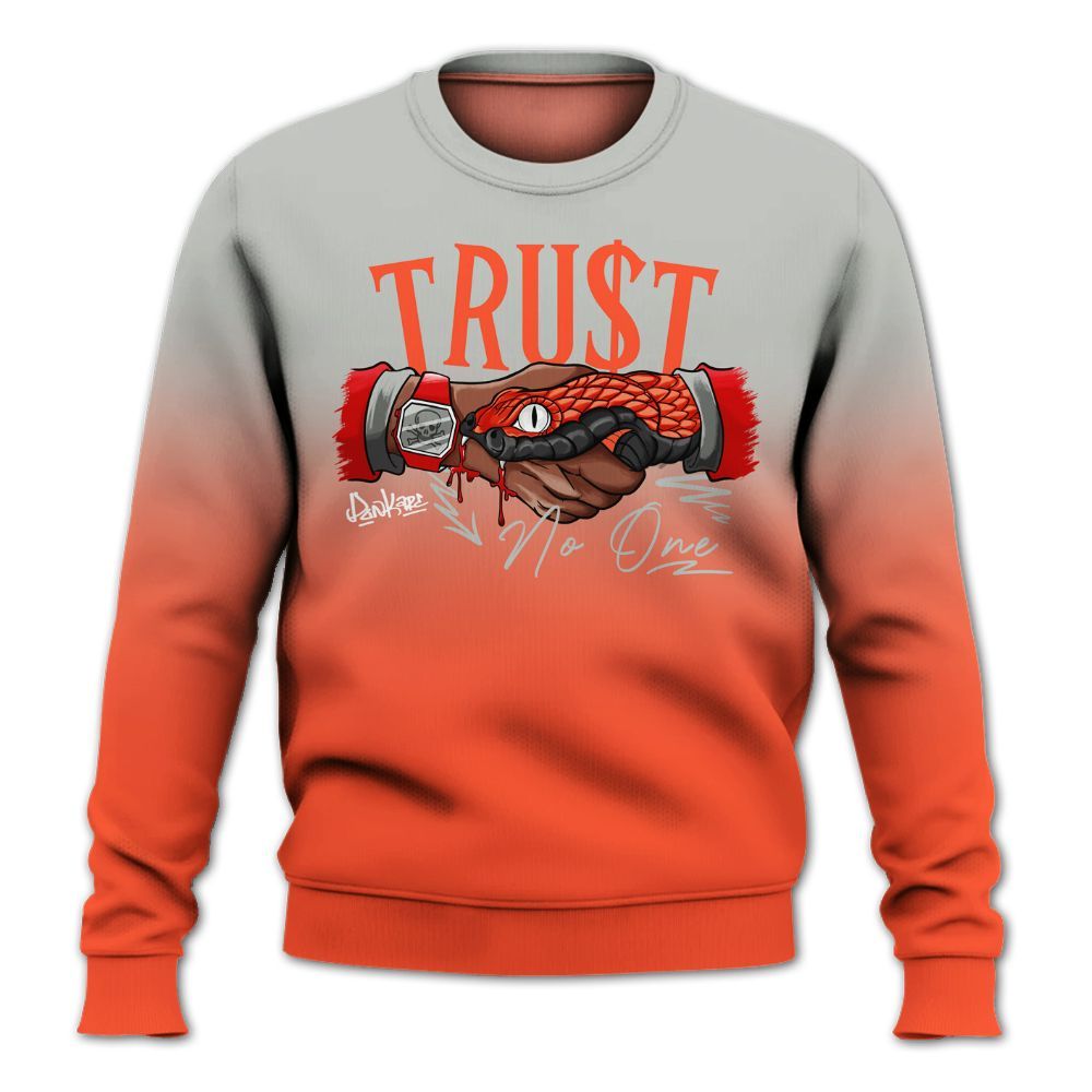 Sweatshirt To Match Air Max 1 86 Cosmic Clay - Snake Trust No One Drip All Over Print