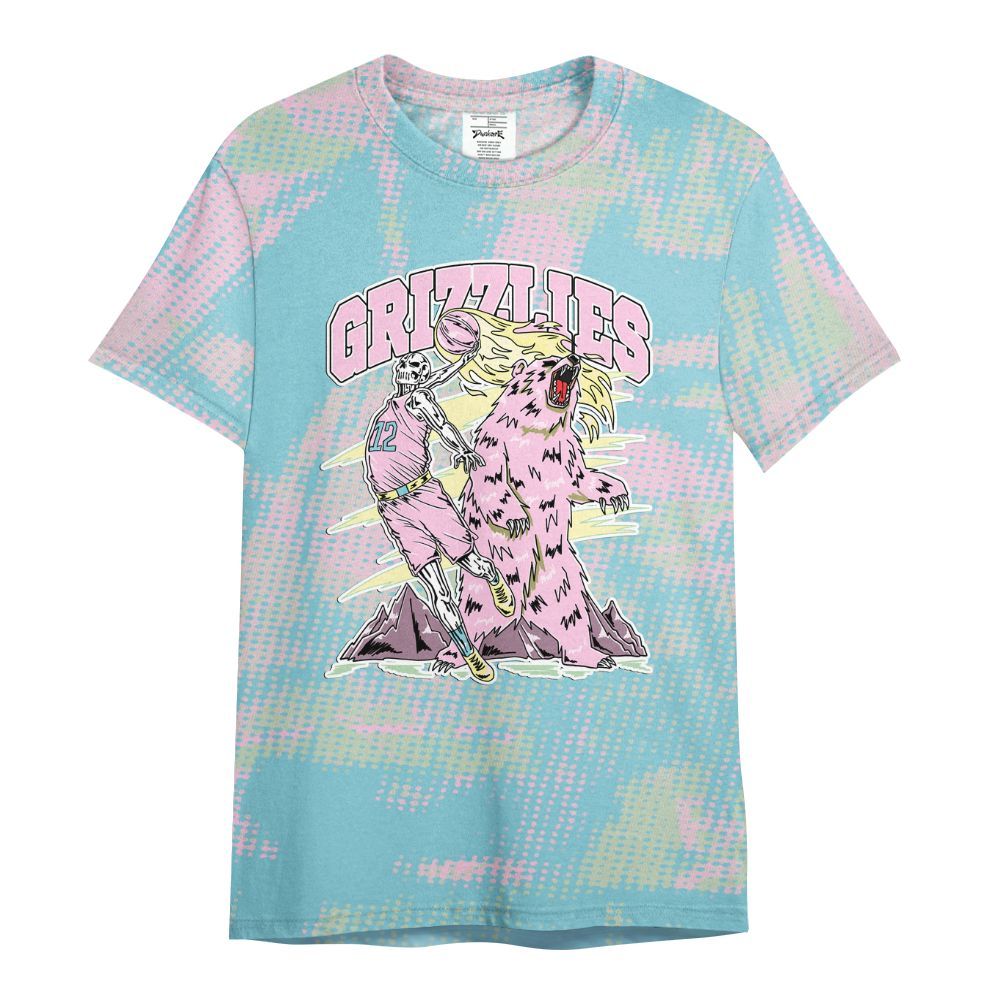 Shirt To Match SB Dunk Low Visty - Grizzly Bear Skeleton Brown Sugar All Over Print