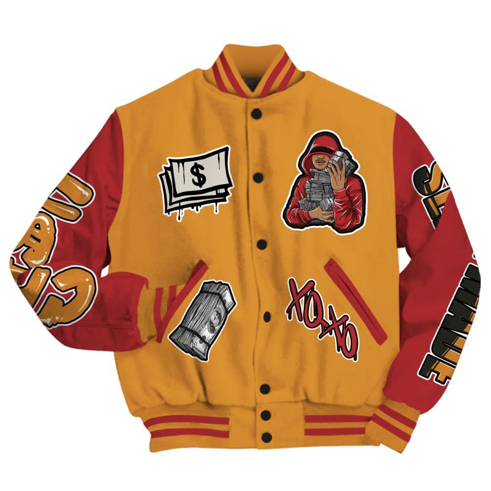 Varsity Jacket To Match Air Max Plus Sunset Swarovski - Selfmade Unique All Over Print