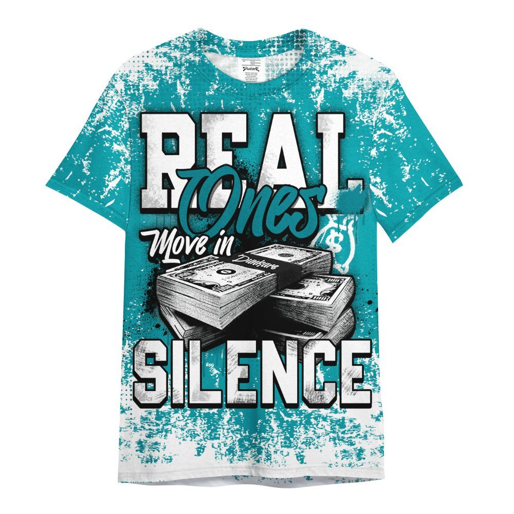 Shirt To Match Air Griffey Max Aquamarine 1s - Move In Silence Money Street Retro All Over Print