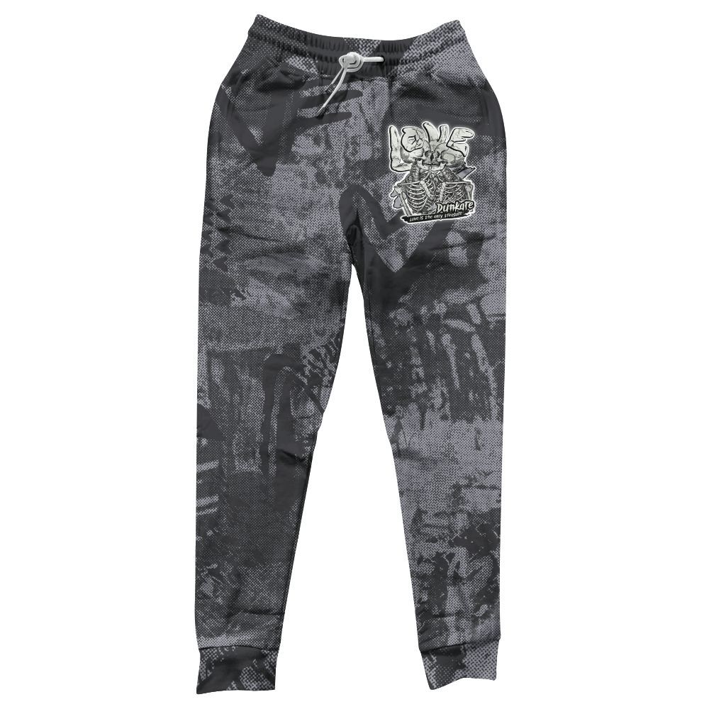Sweatpant To Match Fear 4s - Skull Love All Over Print