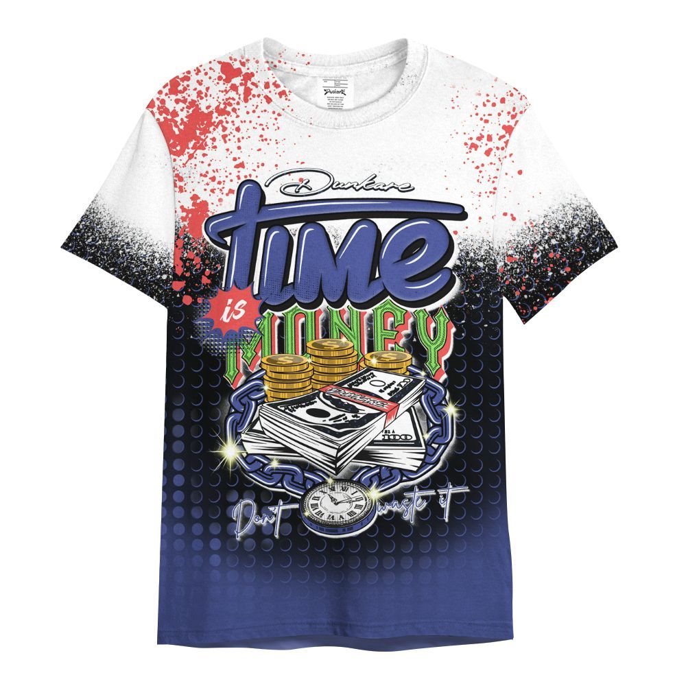 Shirt To Match KD 4 Nerf - Halftone Time Is Money All Over Print