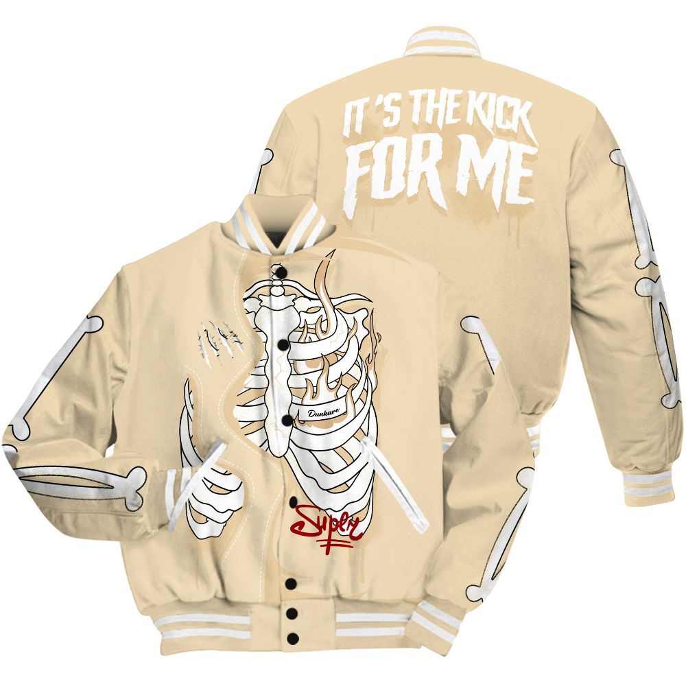 Varsity Jacket To Match Dunk Low Strawberry Waffle - It's The Kick For Me All Over Print