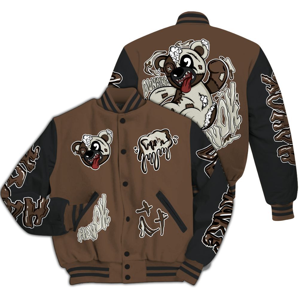 Varsity Jacket To Match Palomino 1s - Havok Bear All Over Print