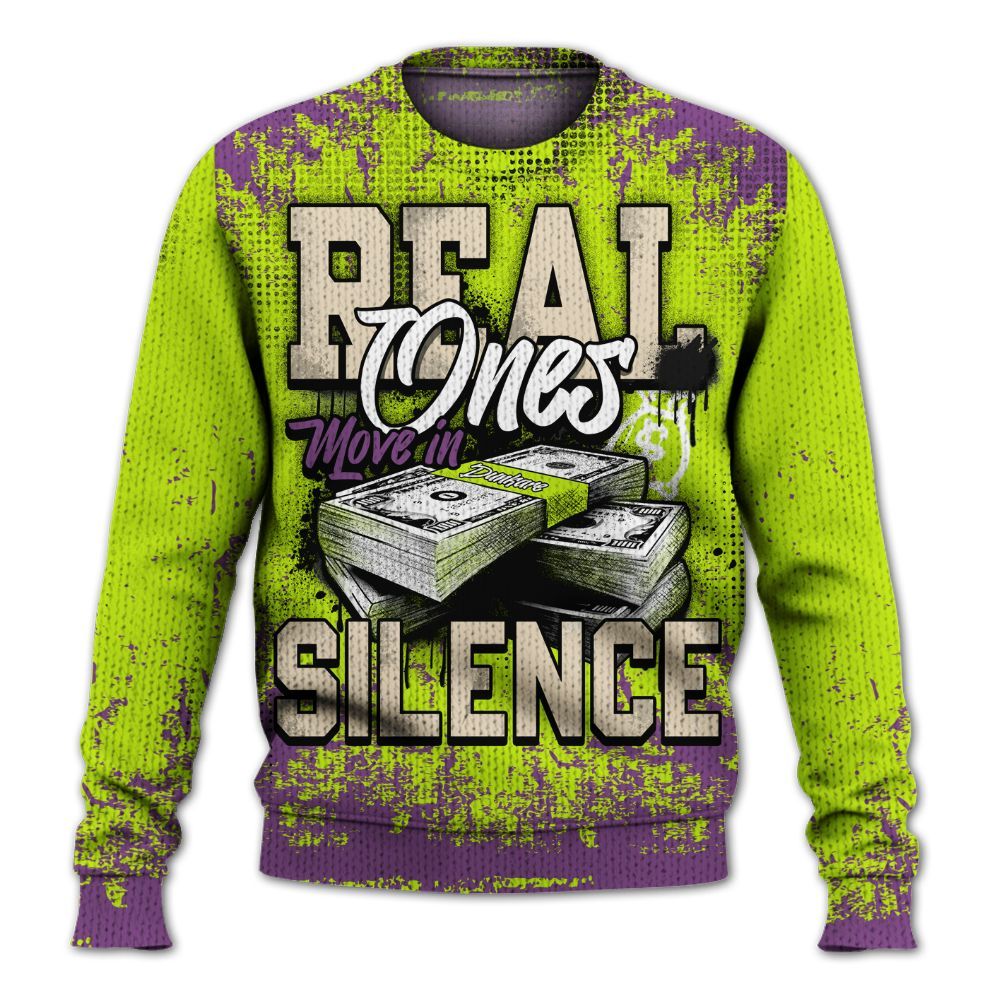 Sweater To Match GS Black Barely Volt 11s - Move In Silence Money Street Retro Graphic