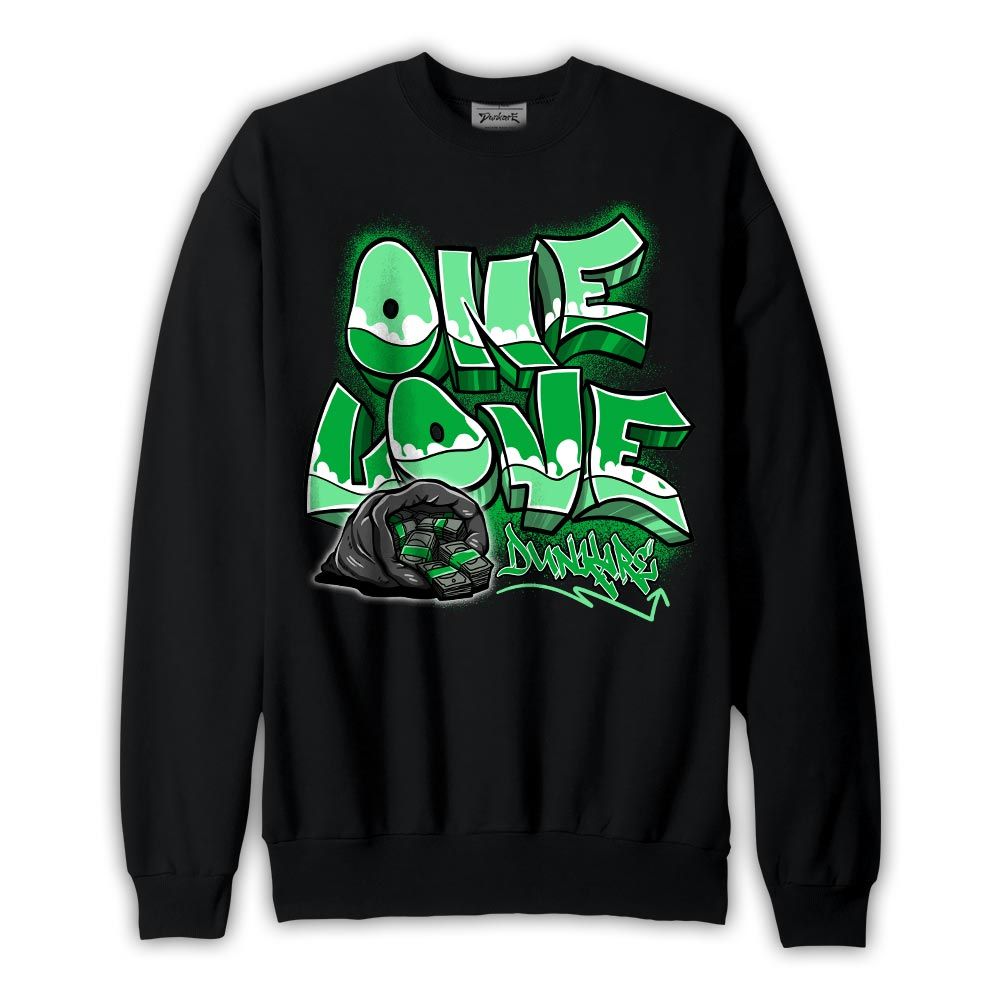 Sweatshirt To match Lucky Green 5s Sweatshirt - One Love Graffiti Graphic