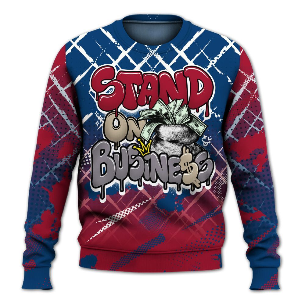 Sweatshirt To Match Rare Air 4s - Halftone Stand Business Dripping All Over Print