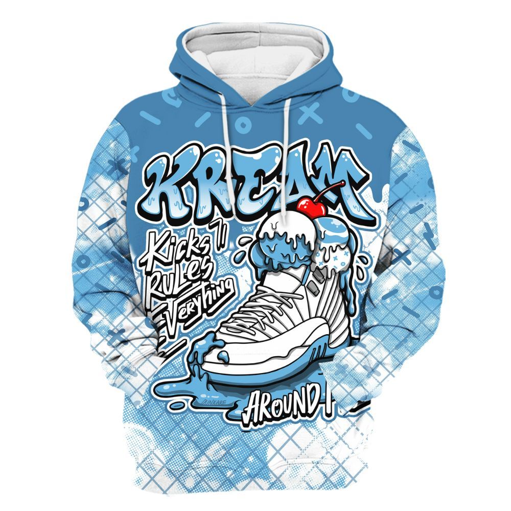 Hoodie To Match Melo 12s - Kream Kicks Rule Drip All Over Print