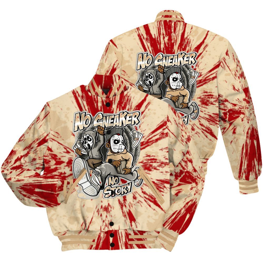 Varsity Jacket To Match Dunk Low Strawberry Waffle Shirt - Sneakers Make Story Graphic Luxury All Over Print